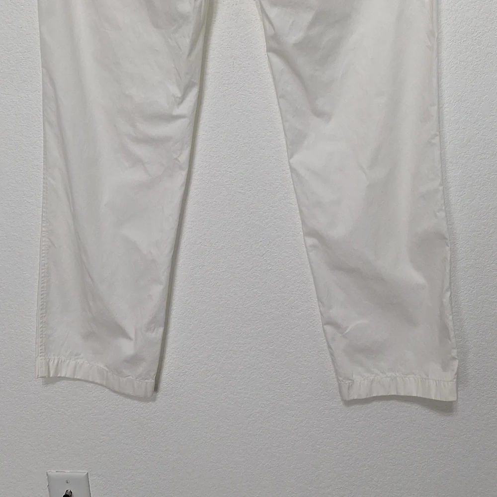 J. Crew Men’s White Preppy Quiet Luxury High Rise Chino Pants Size 34 x 34